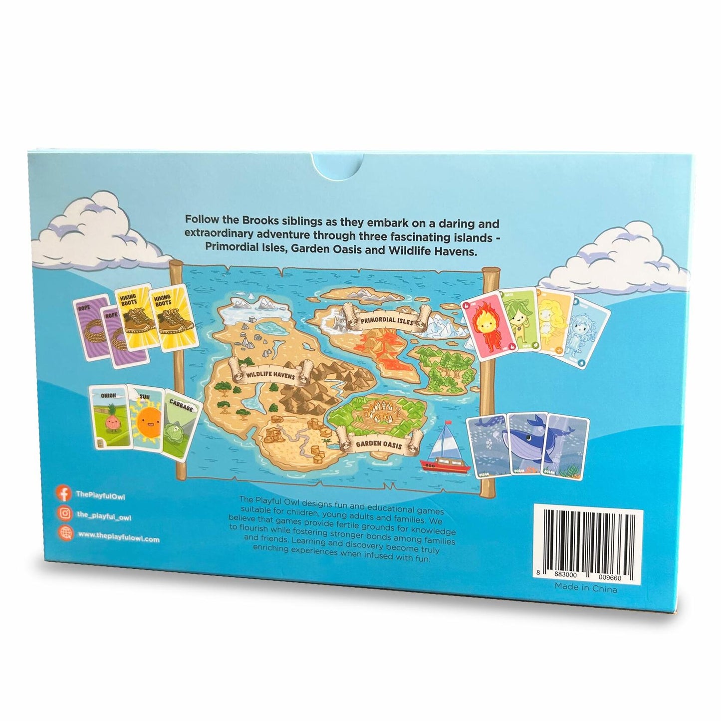 The Playful Owl Fun Card & Memory Games for Kids 2-8 Travel Size Adventure