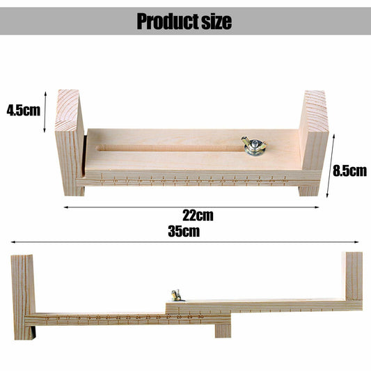EVKILKJS Wood Bracelet Jig U Shape Clear Scale DIY Maker Rack with 2 Clamps