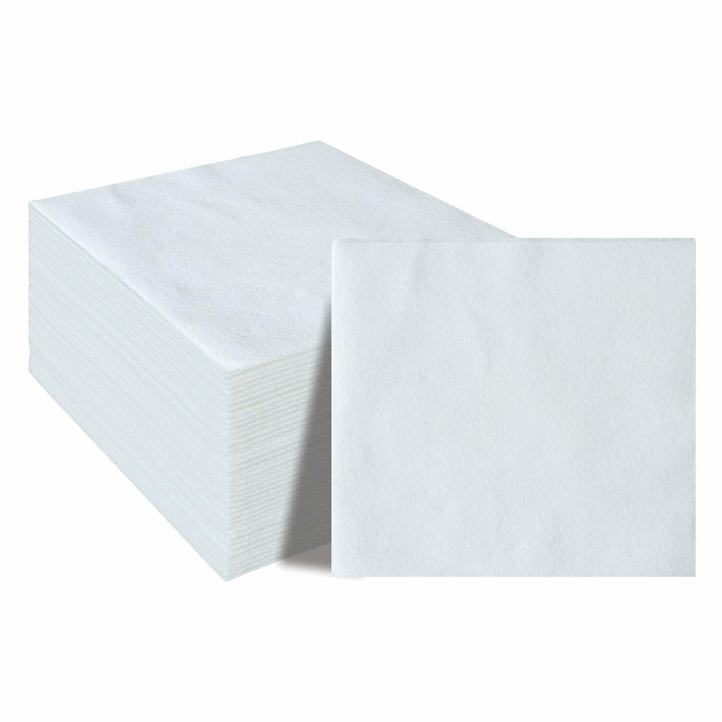 GUOYUANGLO Disposable Linen Feel Lunch Napkins White 11.8x11.8 200 Pack