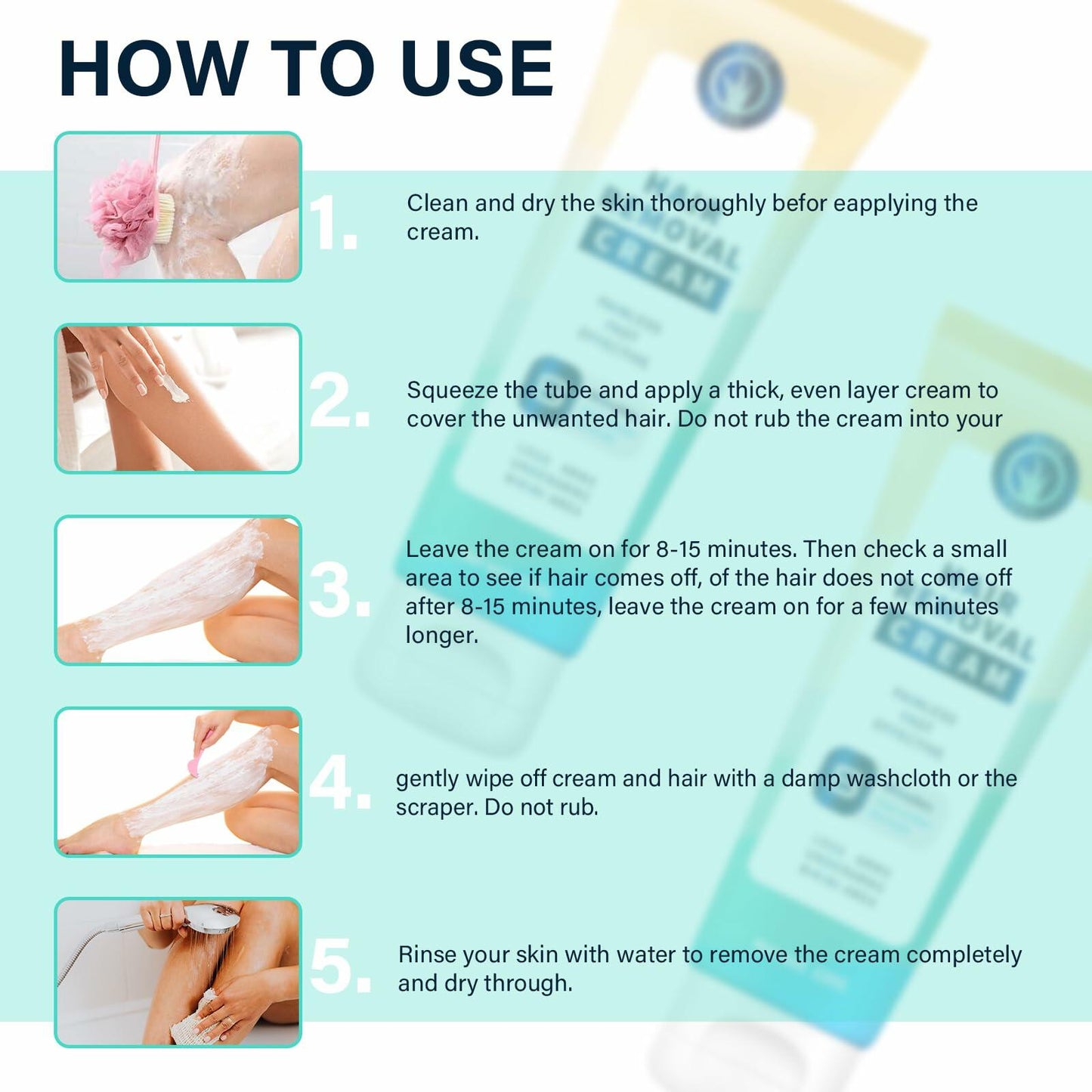 DENZELGARY Facial Depilatory Cream Hair Removal Painless Pubic Travel