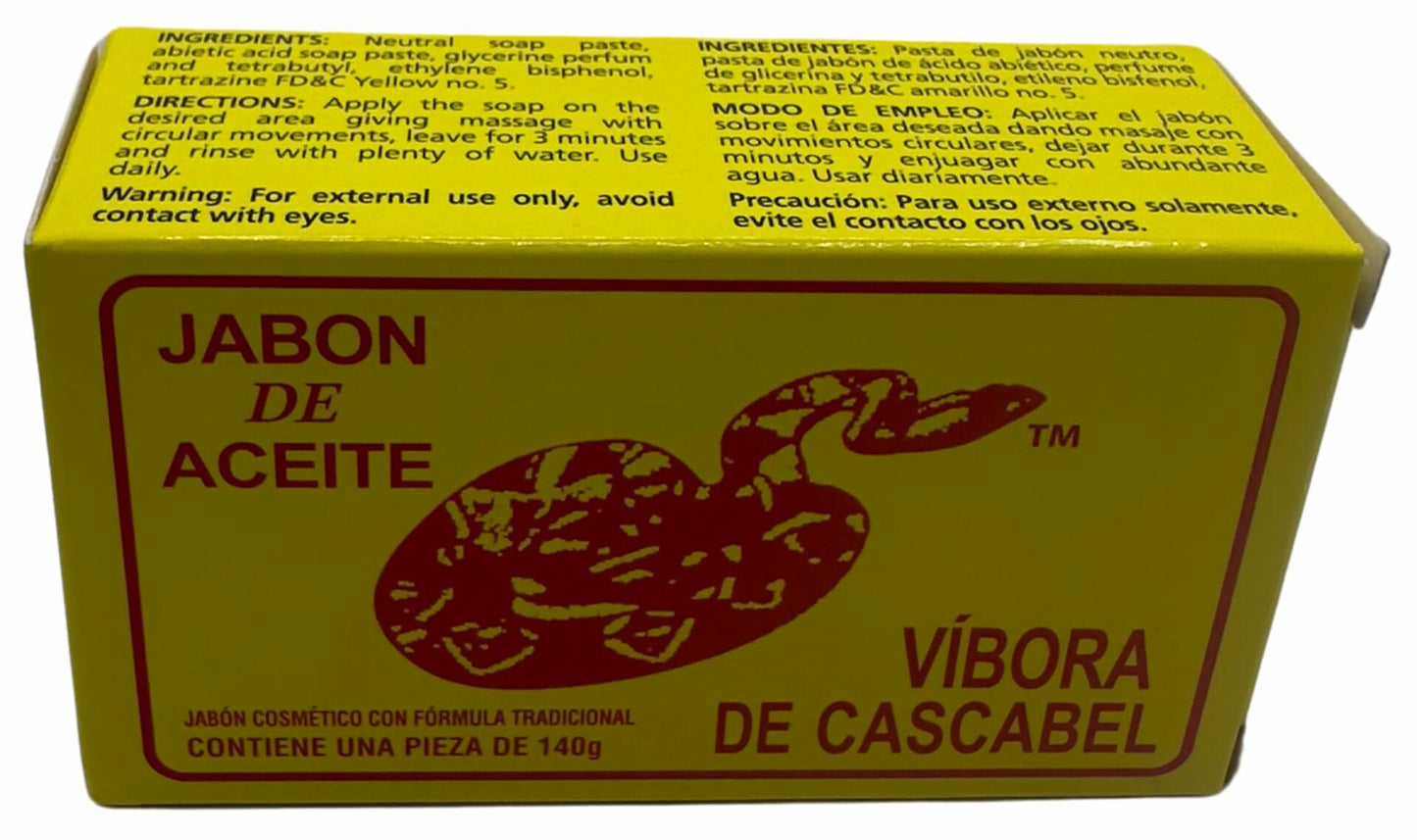 JABON DE ACEITE VIBORA DE CASCABEL Rattlesnake Soap 140g + Day & Night Cream 2oz