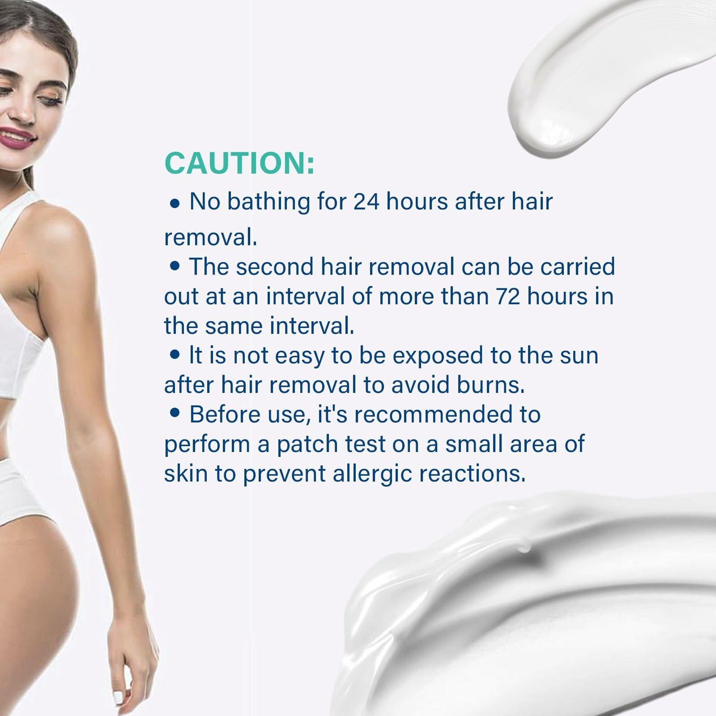 DENZELGARY Facial Depilatory Cream Hair Removal Painless Pubic Travel