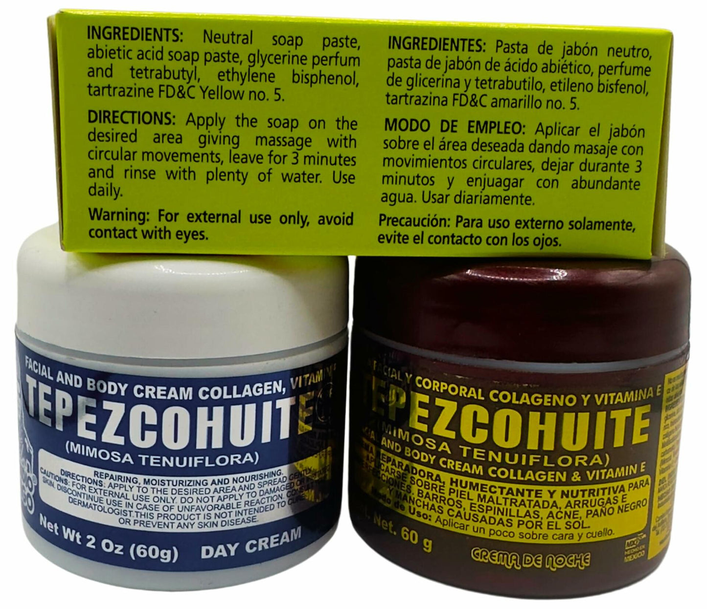 JABON DE ACEITE VIBORA DE CASCABEL Rattlesnake Soap 140g + Day & Night Cream 2oz