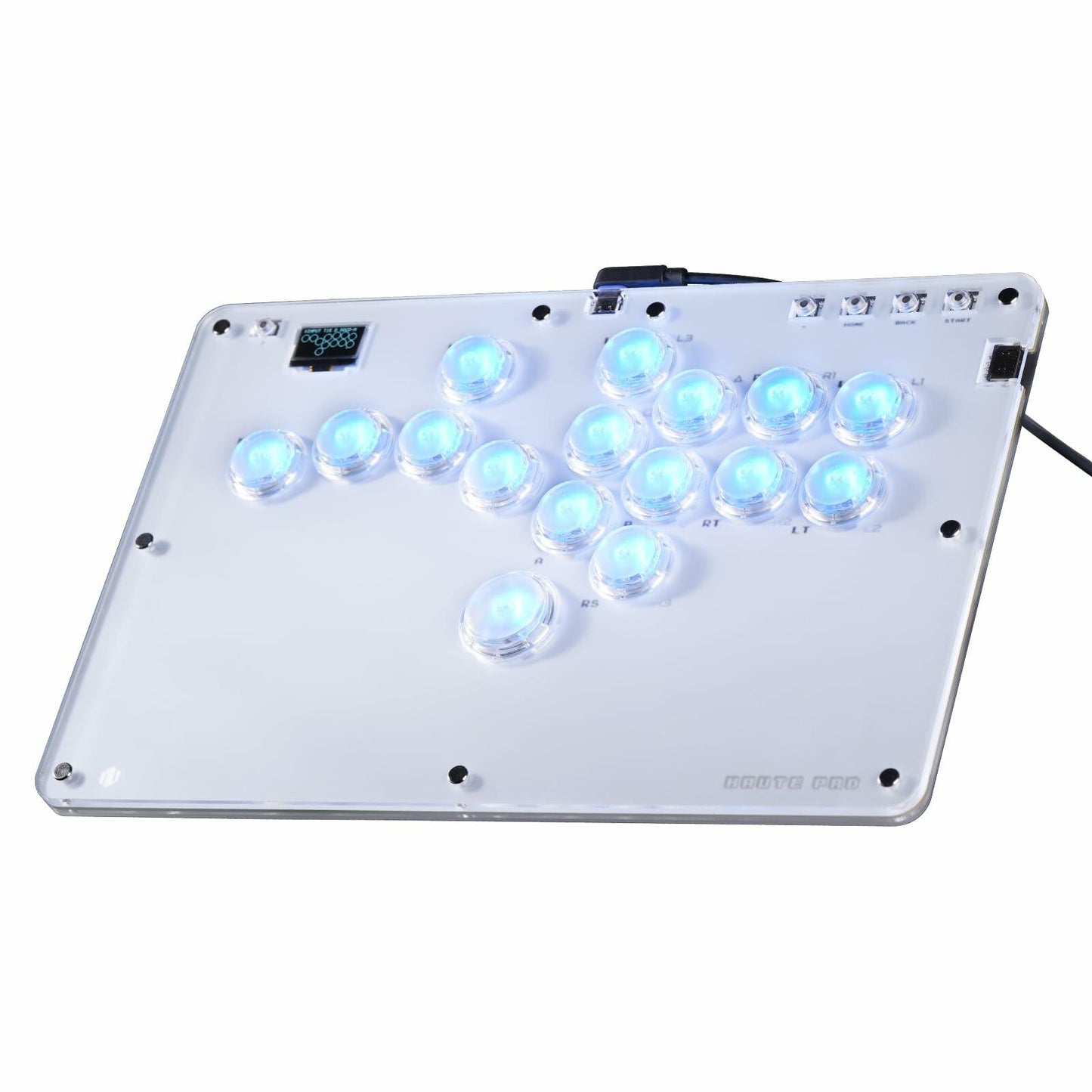 SIXSIR Haute42 R16 Retro Arcade Controller 16 Keys RGB White PC/Switch/PS