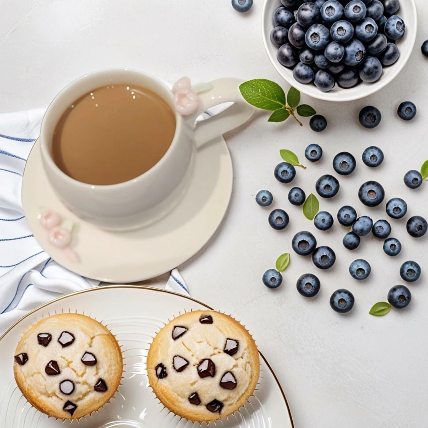 ARGUMENTATION Creative Kawaii Cherry Ceramic Coffee Mug 10oz White with Coaster