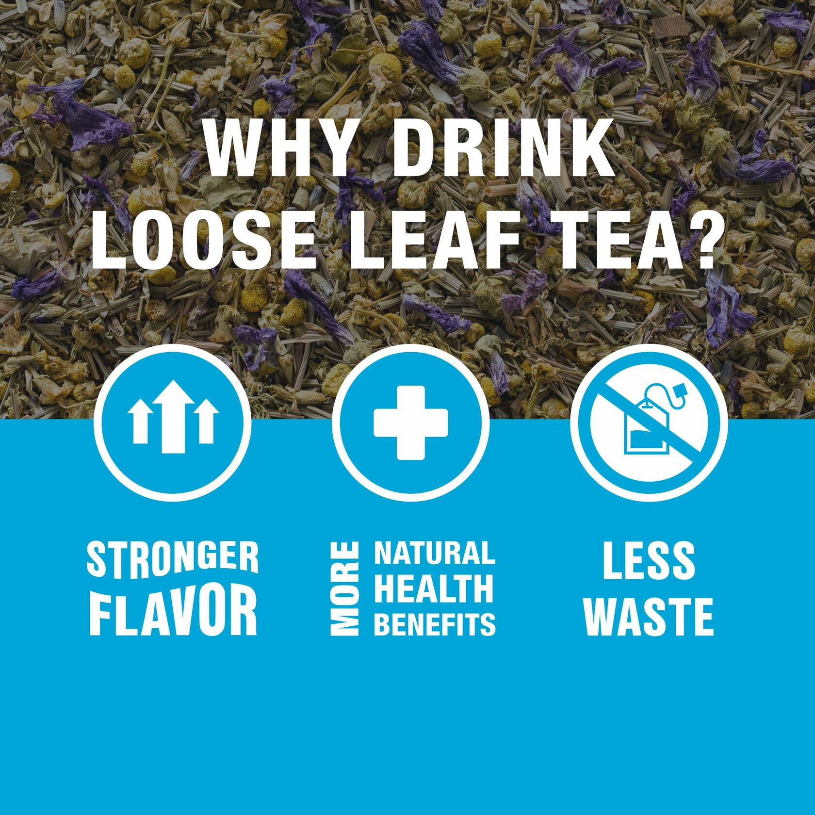 Tiesta Tea Lavender Chamomile Herbal Tea Loose Leaf Caffeine-Free 2oz Tin