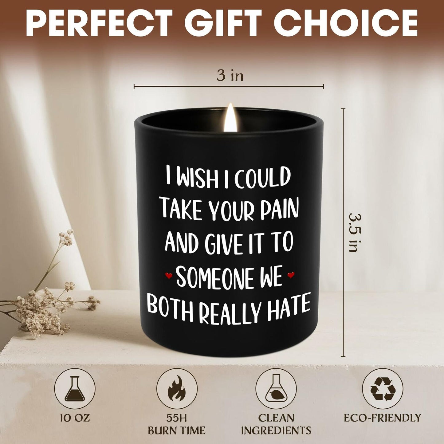 GAUDORA Vanilla Lavender Soy Wax Candle 10oz Comfort Scented Gift