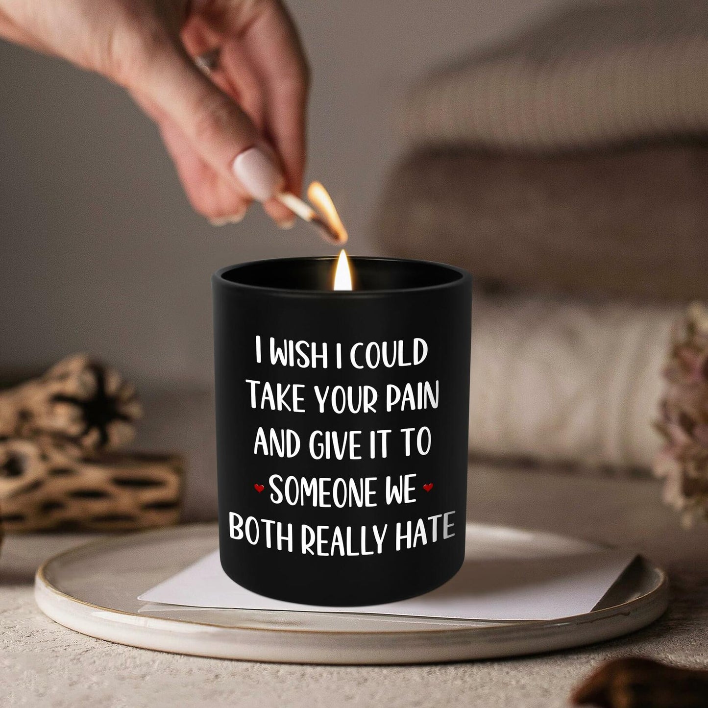 GAUDORA Vanilla Lavender Soy Wax Candle 10oz Comfort Scented Gift