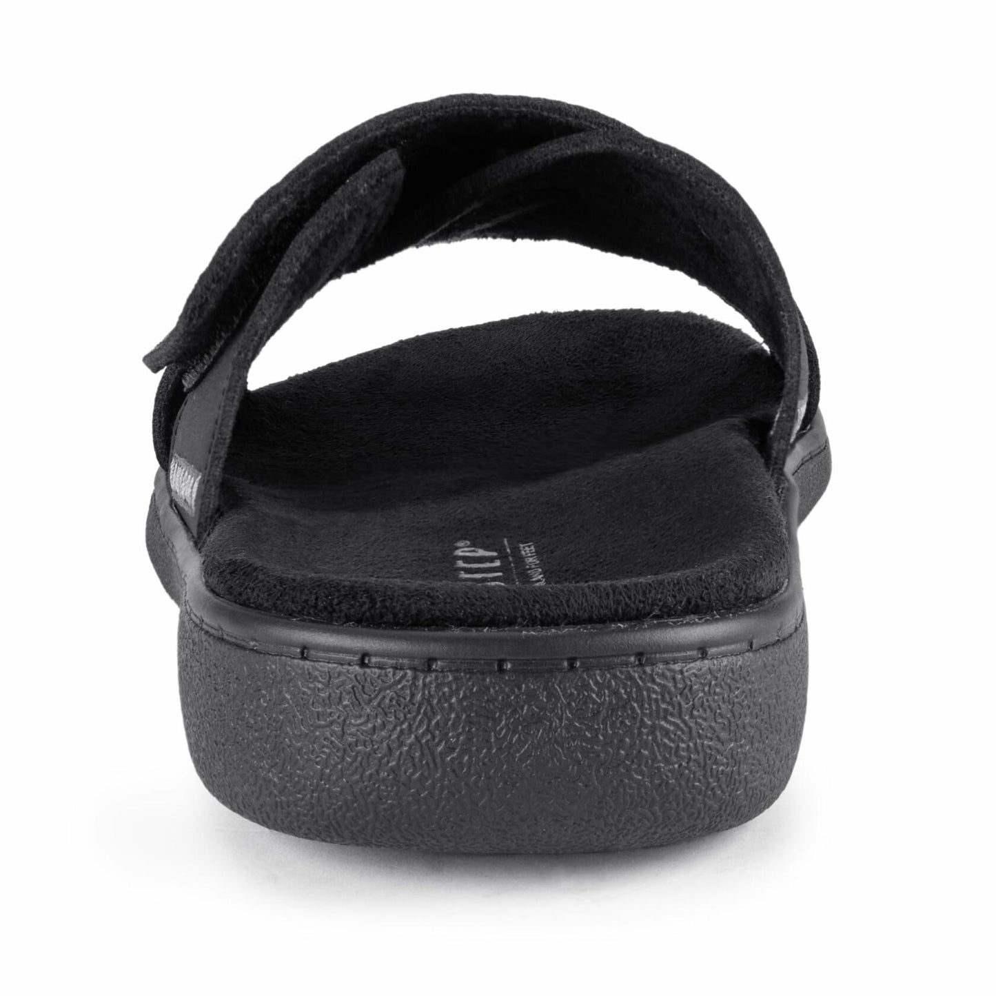 LazyStep Women's Lightweight Adjustable Sandals Arch Support Matte Black Size 9