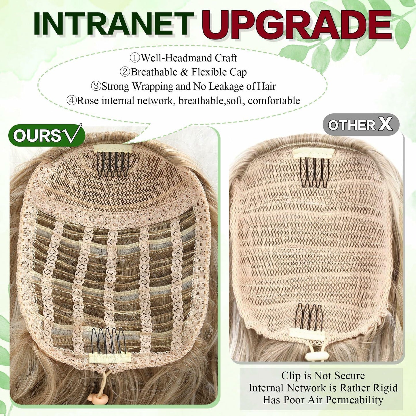 Mayouda 18in Long Curly Wavy Drawstring Ponytail Extension Light Blonde