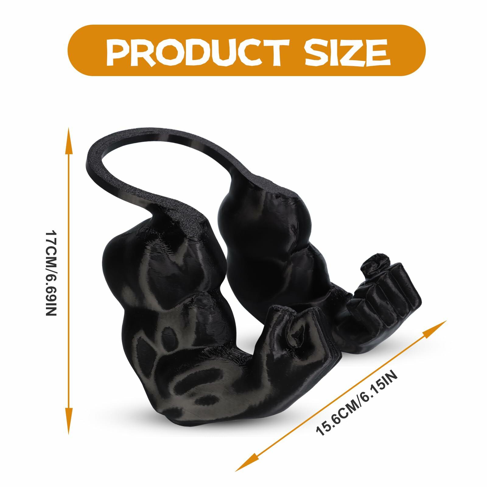 Generic Creative Cat 3D Printed Muscle Arms Halloween Costume Accessory Black