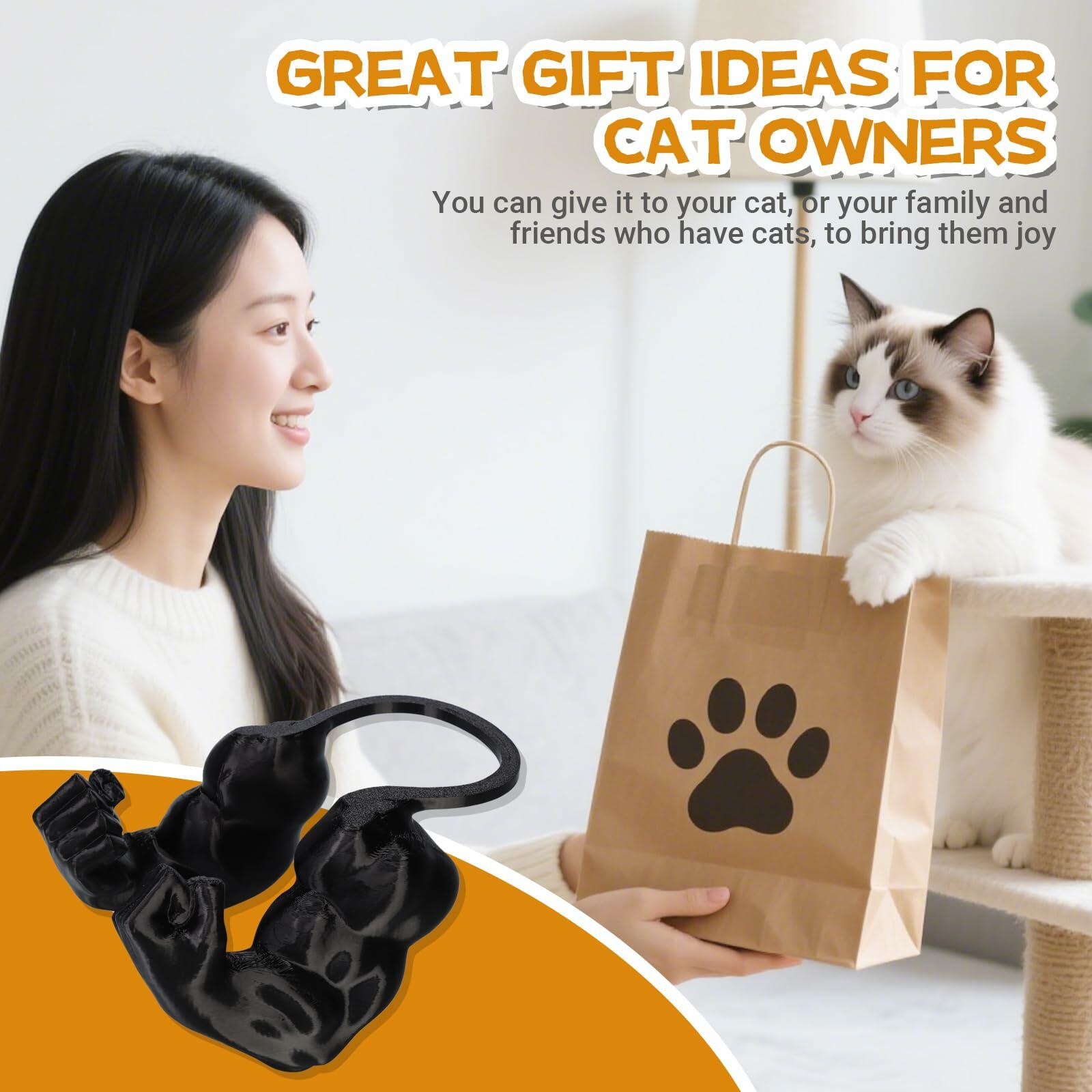 Generic Creative Cat 3D Printed Muscle Arms Halloween Costume Accessory Black