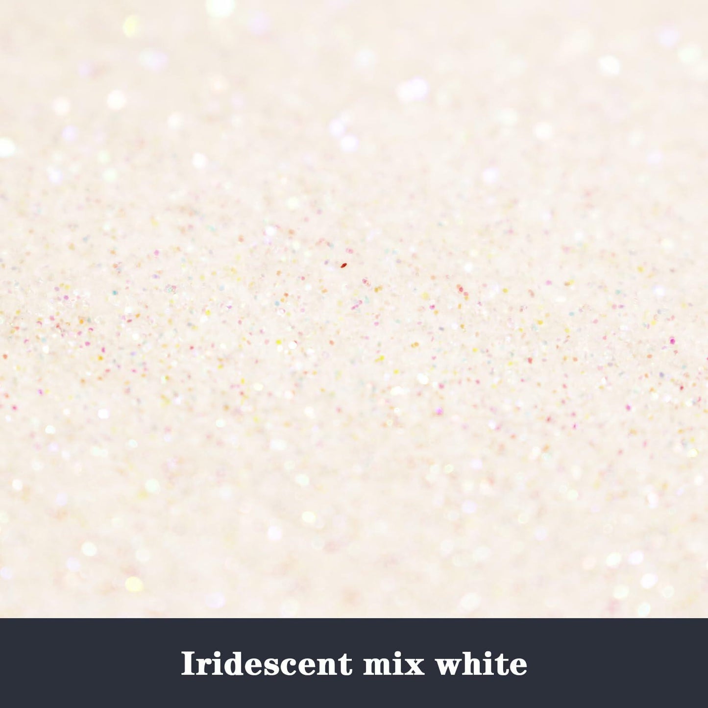 ANGXILIN 260g Iridescent Fine Glitter Shaker Bottle IRI Mix White Epoxy Resin