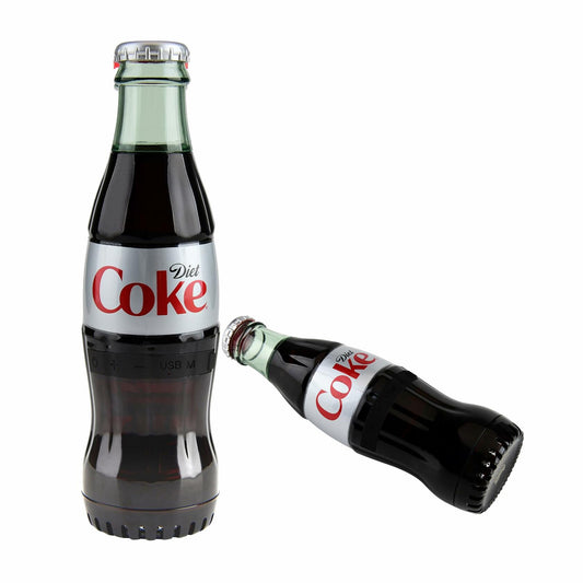 Diet Coke Bottle Shaped Bluetooth Speaker Wireless Deep Bass AUX Black