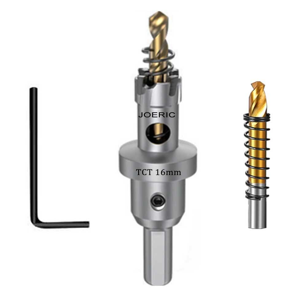 JOERIC Tungsten Carbide Tipped Hole Saw Drill Bit 40mm Metal Wood Plastic