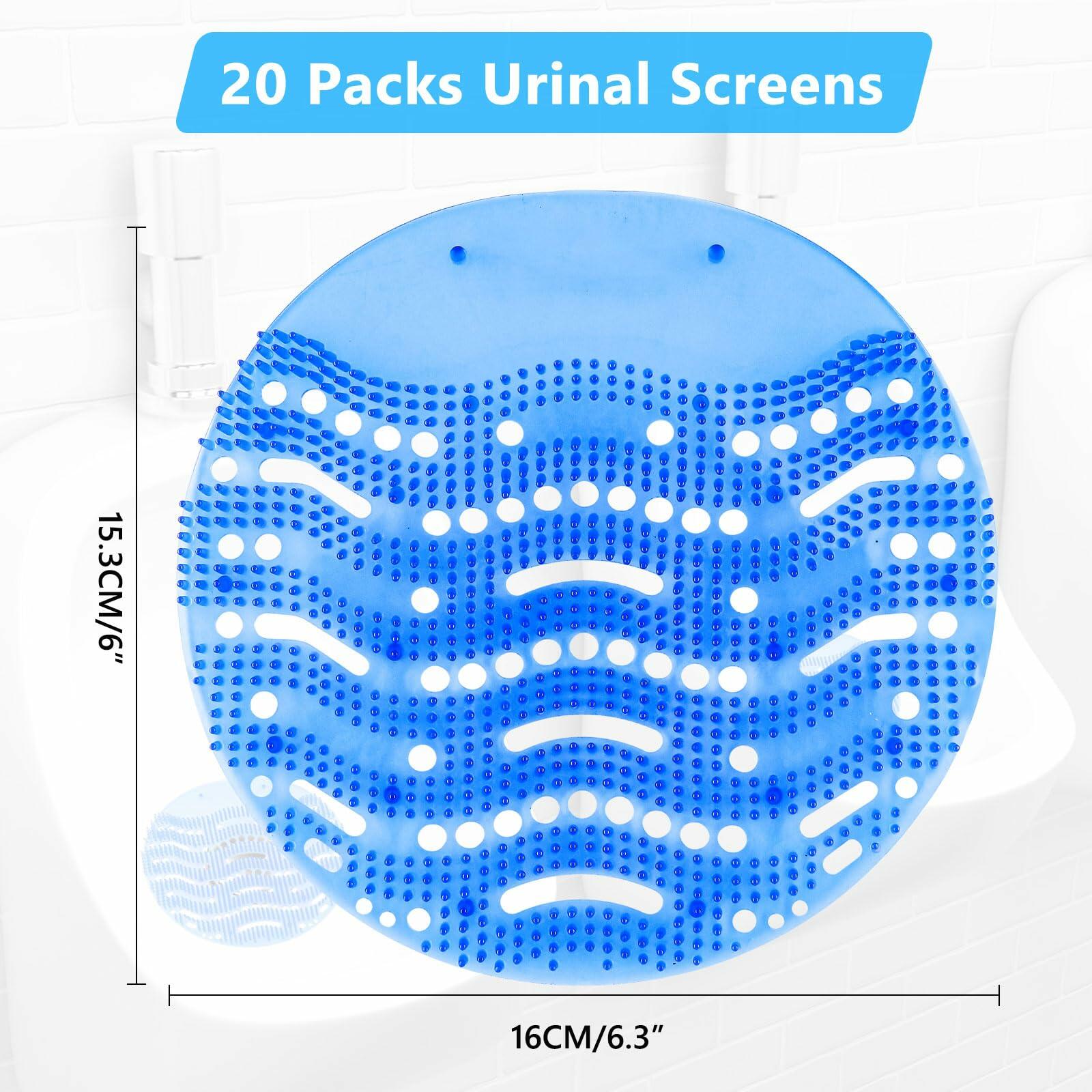 DKundZH 20 Pack Urinal Screen Deodorizer Urinal Cakes Fresh Scented Pads