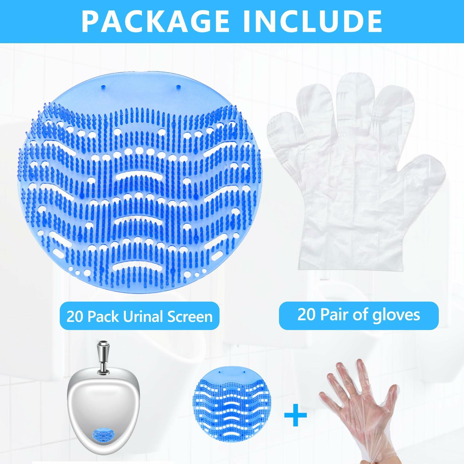 DKundZH 20 Pack Urinal Screen Deodorizer Urinal Cakes Fresh Scented Pads