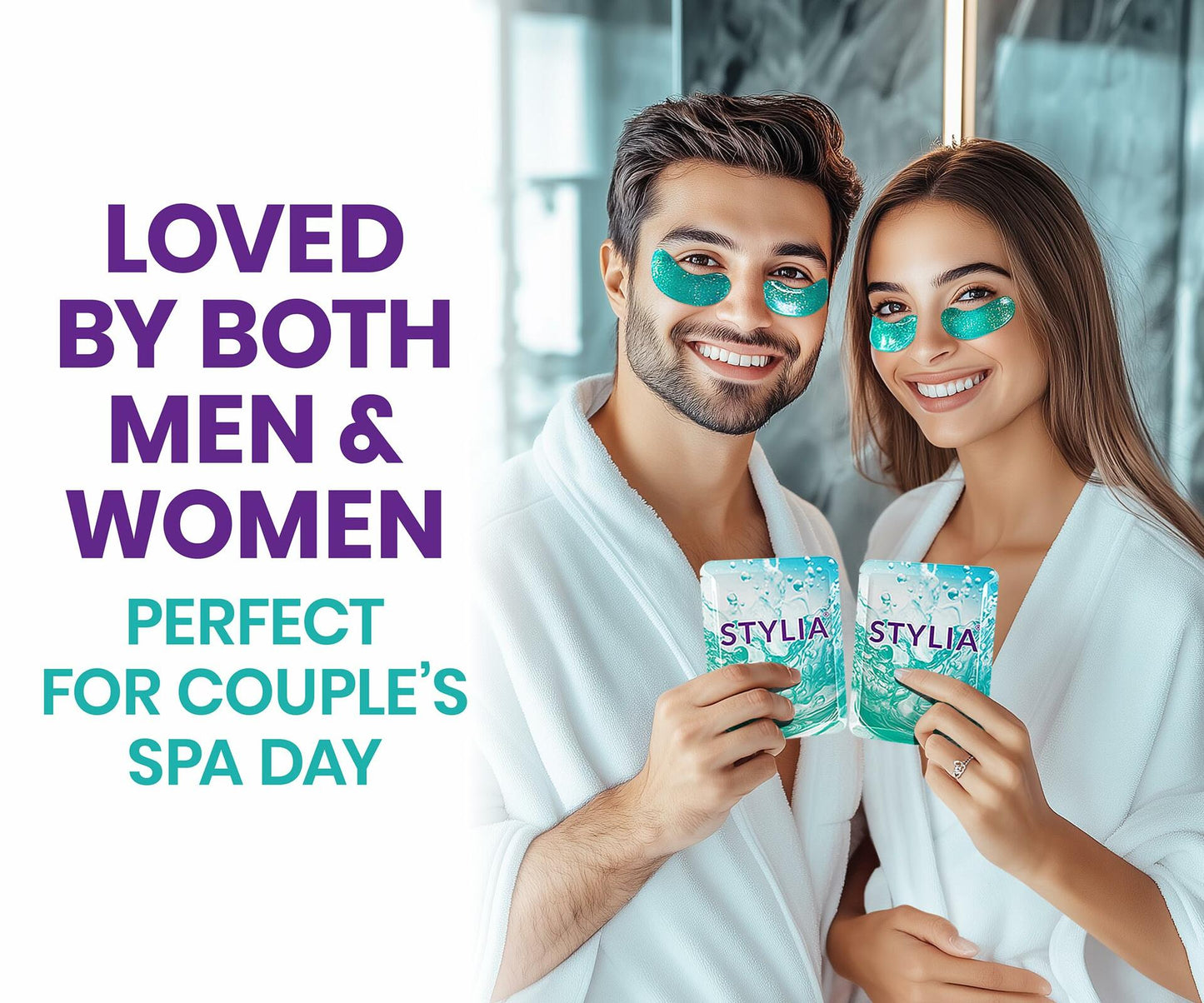 Stylia Under Eye Patches Marine Collagen Retinol Vitamin C Hyaluronic 6 Pairs