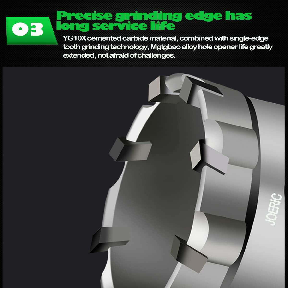 JOERIC Tungsten Carbide Tipped Hole Saw Drill Bit 40mm Metal Wood Plastic