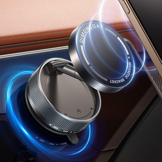 Vacuum Magnetic Phone Holder 360° Mount for MagSafe Strong Suction iPhone 15/16