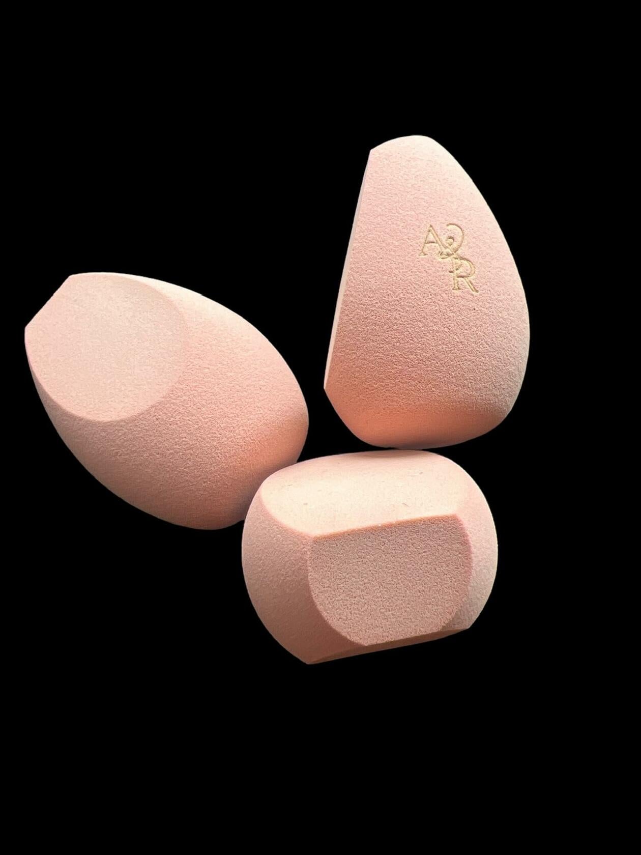 Generic A&R Beauty Blender Sponge Set 4 Pcs Browinsh Pink Latex Free