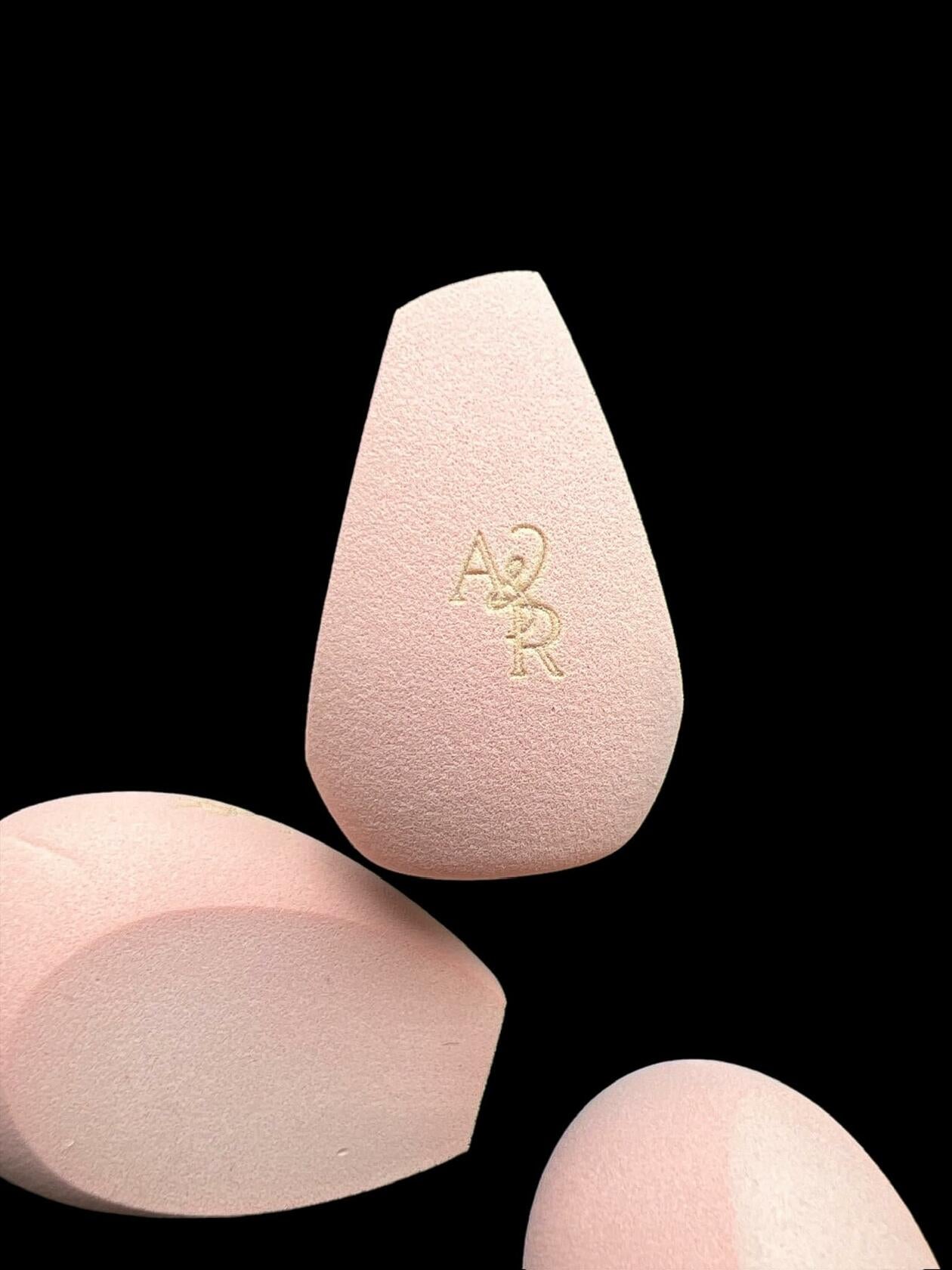 Generic A&R Beauty Blender Sponge Set 4 Pcs Browinsh Pink Latex Free