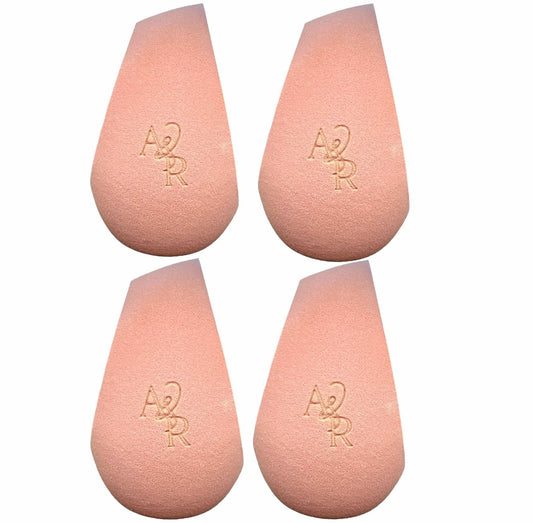 Generic A&R Beauty Blender Sponge Set 4 Pcs Browinsh Pink Latex Free