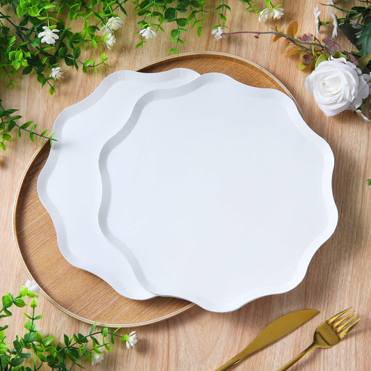 Havawish Compostable Dinner Plates 10.5 Inch French Crème 30 Pcs