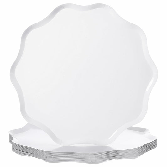 Havawish Compostable Dinner Plates 10.5 Inch French Crème 30 Pcs