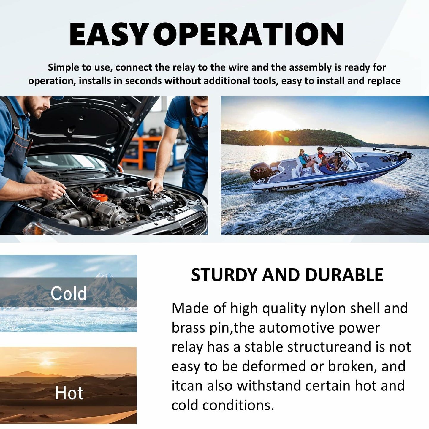 Alikkash Mini ISO Automotive Relay 90987-02025 12V 80A 4 PIN