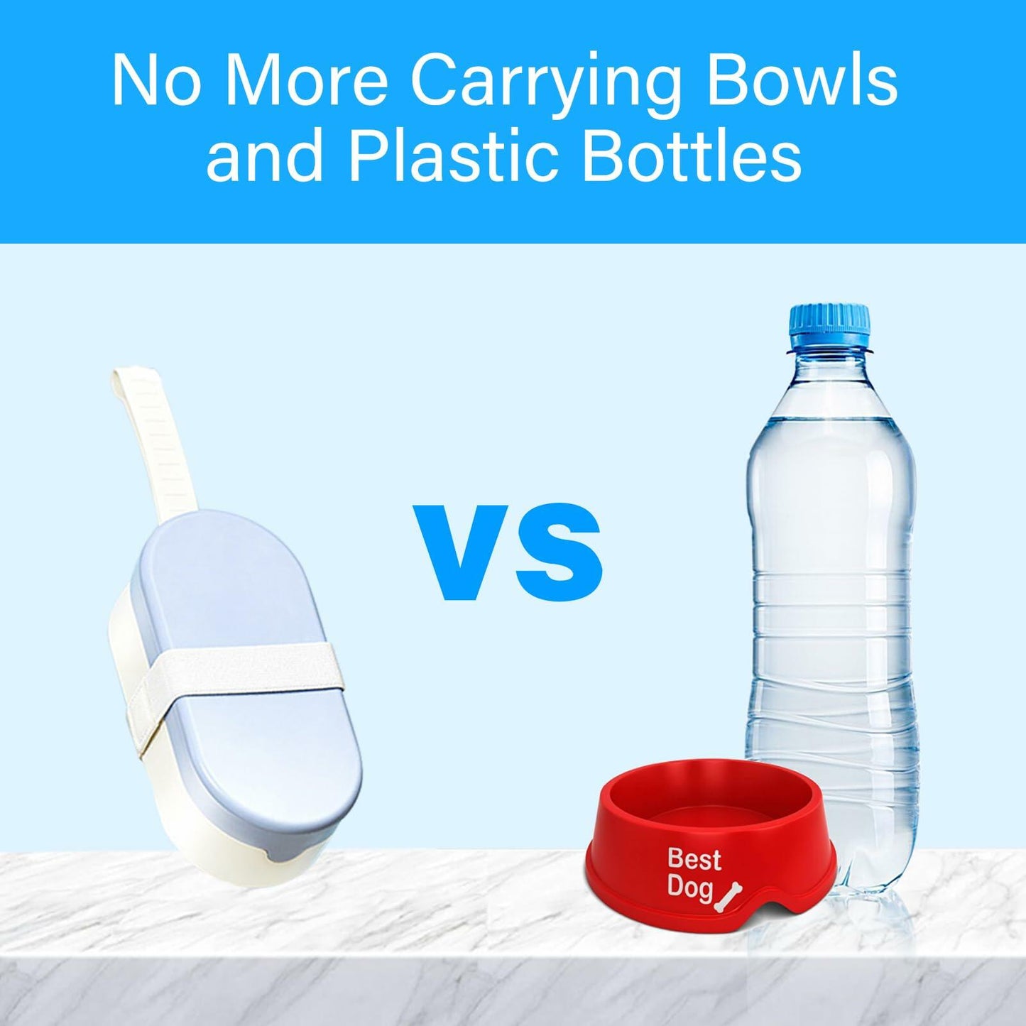 Maatouna Dog Water Bottle Foldable Leak-Proof Portable Outdoor Yellow