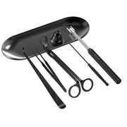 HEYLOURB 6 in 1 Candle Accessory Set Stainless Steel Wick Trimmer Lighter Black