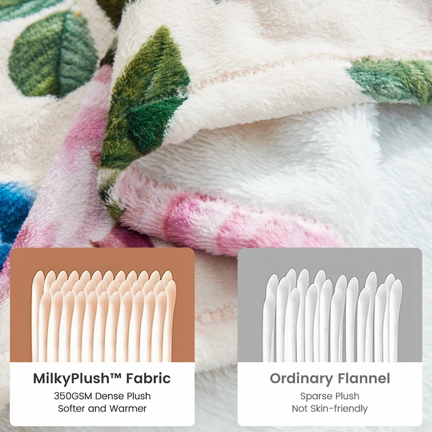 amepay Purple Skull Plush Flannel Throw Blanket 60x50 Inch