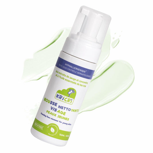 Kricri Teen Skin Face Wash Peach Scent Hydrating 5 Fl Oz Made in France