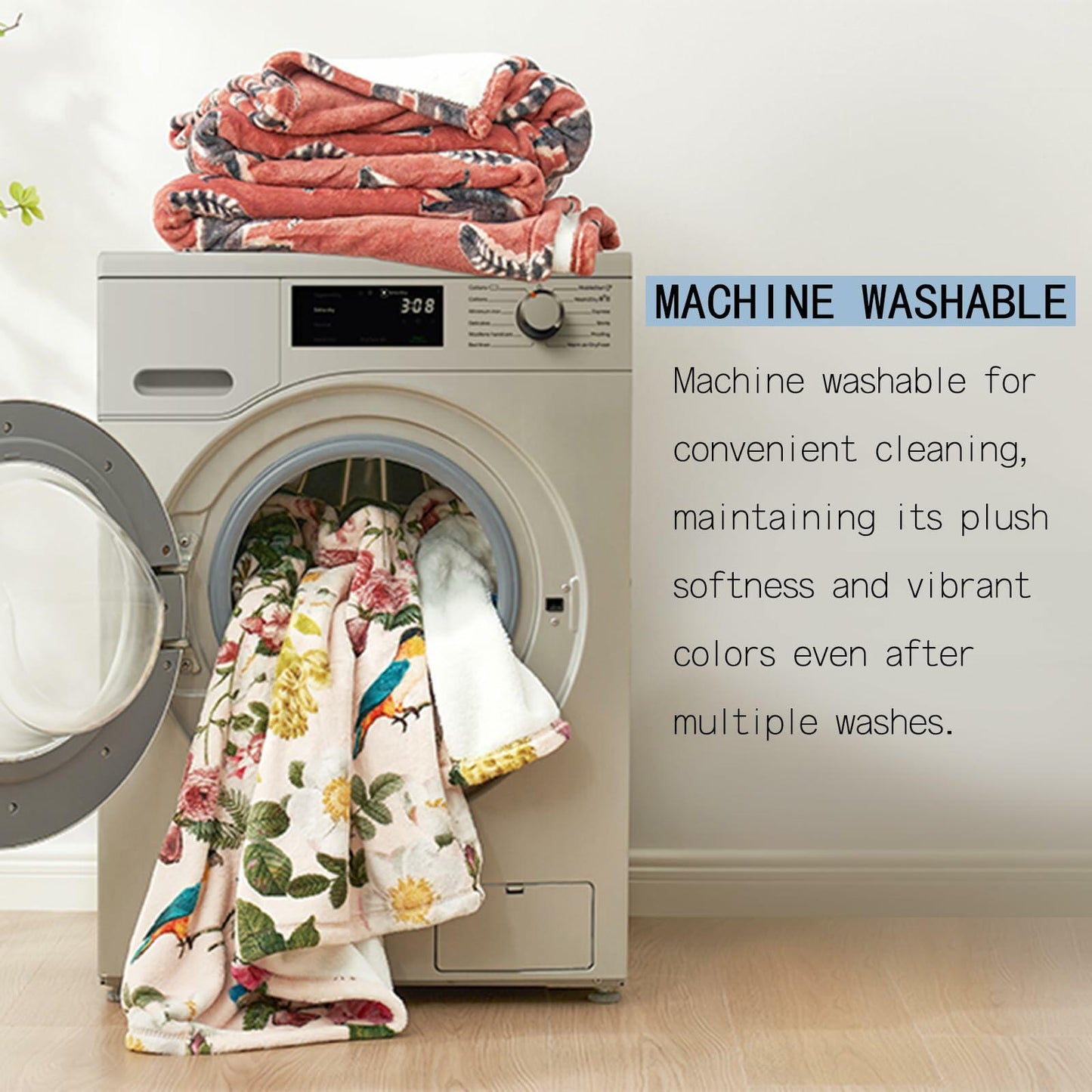 amepay Purple Skull Plush Flannel Throw Blanket 60x50 Inch