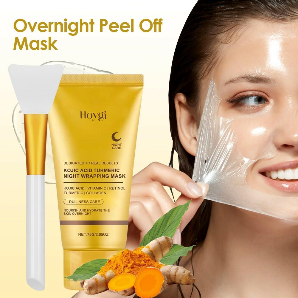 BestBy03/25 HOYGI Kojic Acid Turmeric Collagen Night Wrapping Mask 75ml