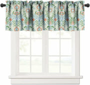 Focusbrite William Morris Floral Insulated Curtain Valance 54x18in 1 Panel
