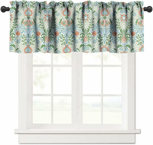 Focusbrite William Morris Floral Insulated Curtain Valance 54x18in 1 Panel