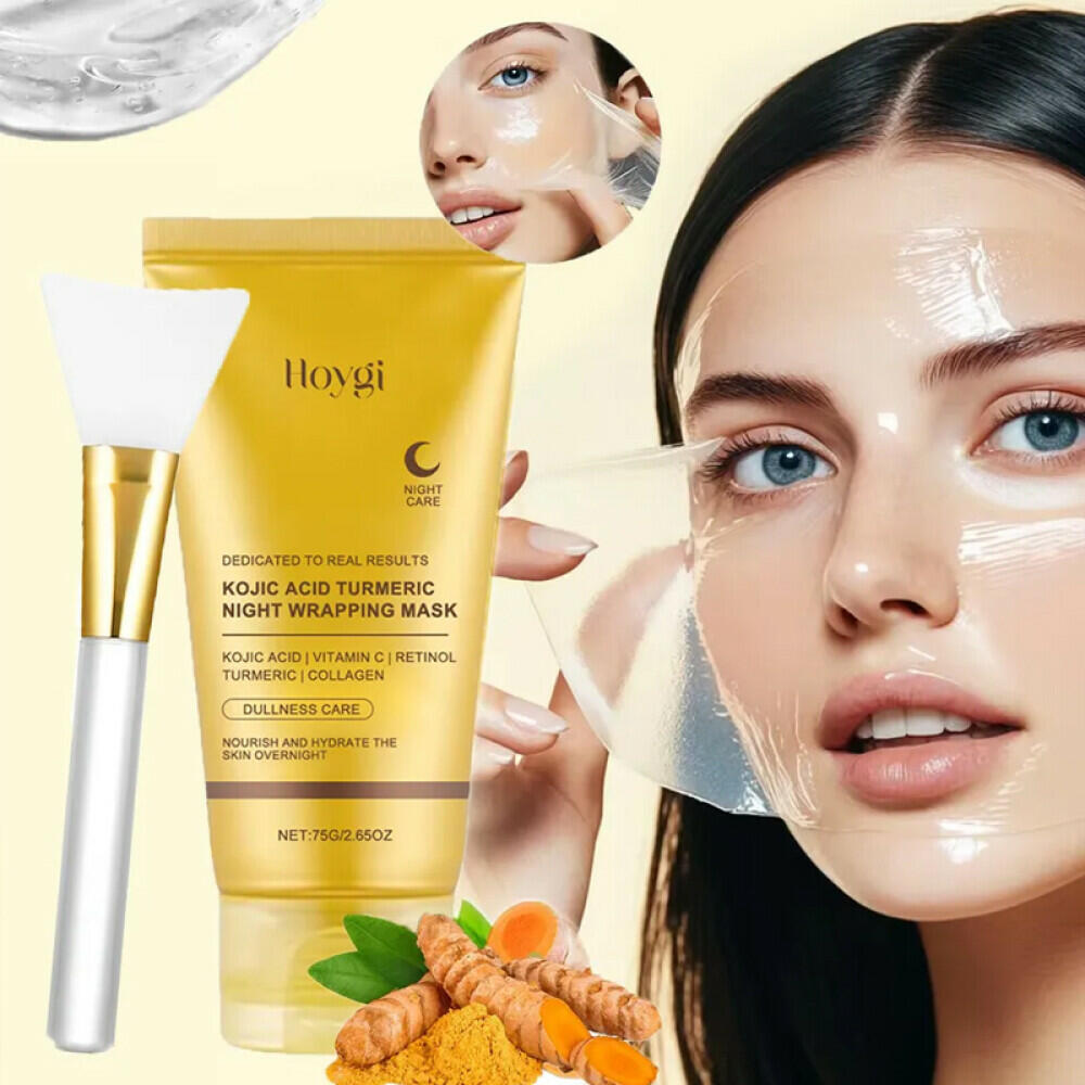 BestBy03/25 HOYGI Kojic Acid Turmeric Collagen Night Wrapping Mask 75ml