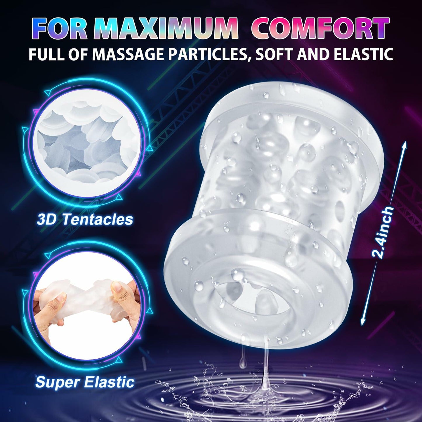 Foreglad Automatic Male Masturbator 7 Modes Dual Open-Ended White