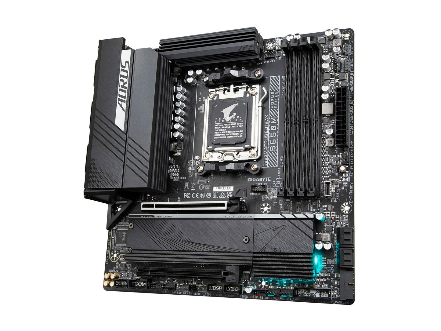GIGABYTE B650M AORUS Elite AX AMD B650 Micro-ATX DDR5 PCIe 5.0 USB 3.2