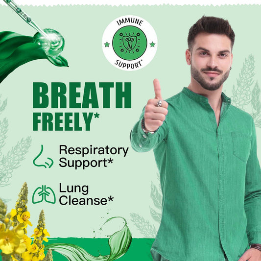 BestBy03/26 ElevateLife Mullein Drops Lung Cleanse Vegan Liquid Tincture 4oz