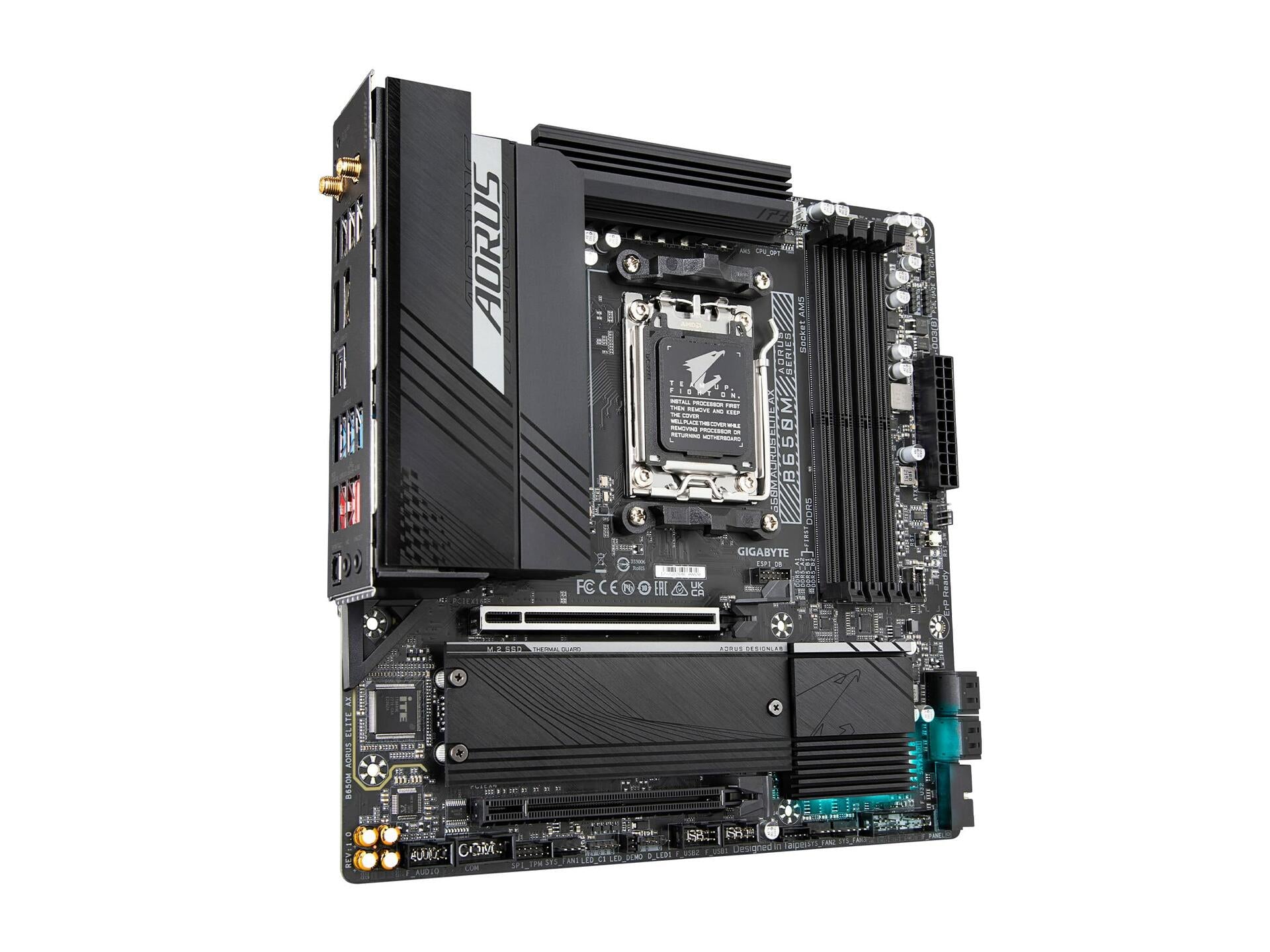 GIGABYTE B650M AORUS Elite AX AMD B650 Micro-ATX DDR5 PCIe 5.0 USB 3.2