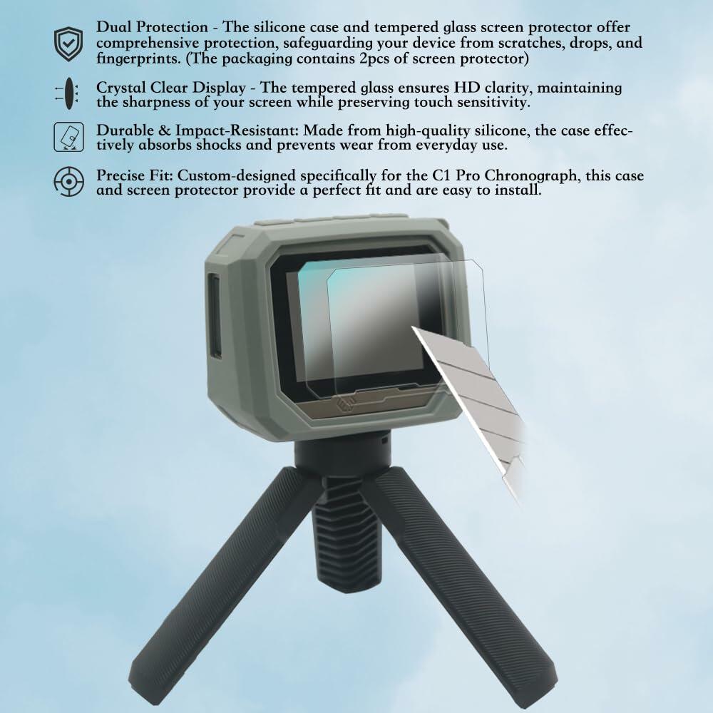 Xero Silicone Protective Case for C1 Pro Chronograph Grey Case Only