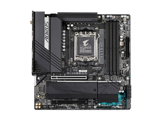 GIGABYTE B650M AORUS Elite AX AMD B650 Micro-ATX DDR5 PCIe 5.0 USB 3.2