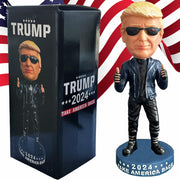 UKMPFGJ Donald Trump 2024 I Will Be Back Resin Puppet Black Political