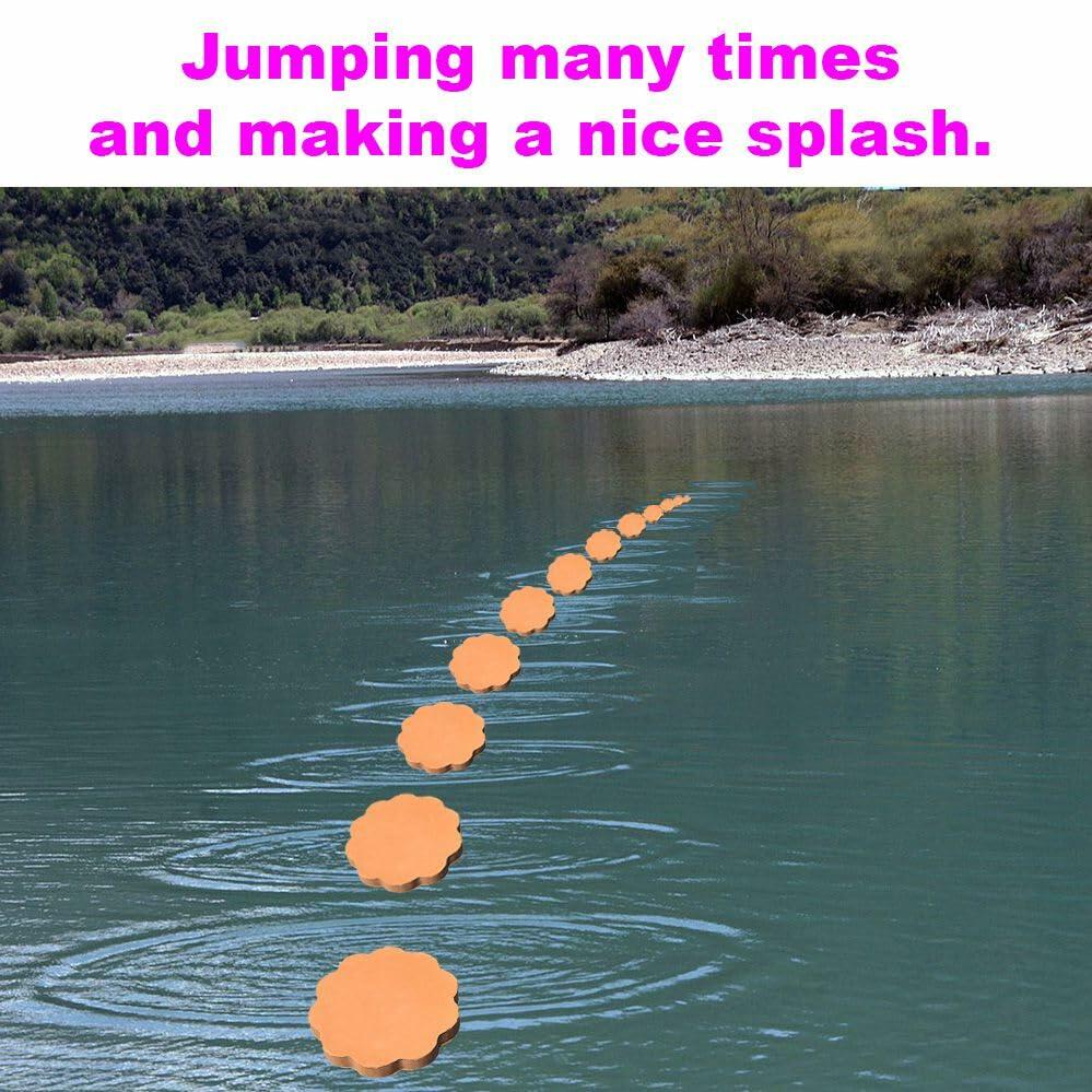 CozyLivn Skipping Stones Set 120PCS Clay Multicolor Aquatic Sports Rocks