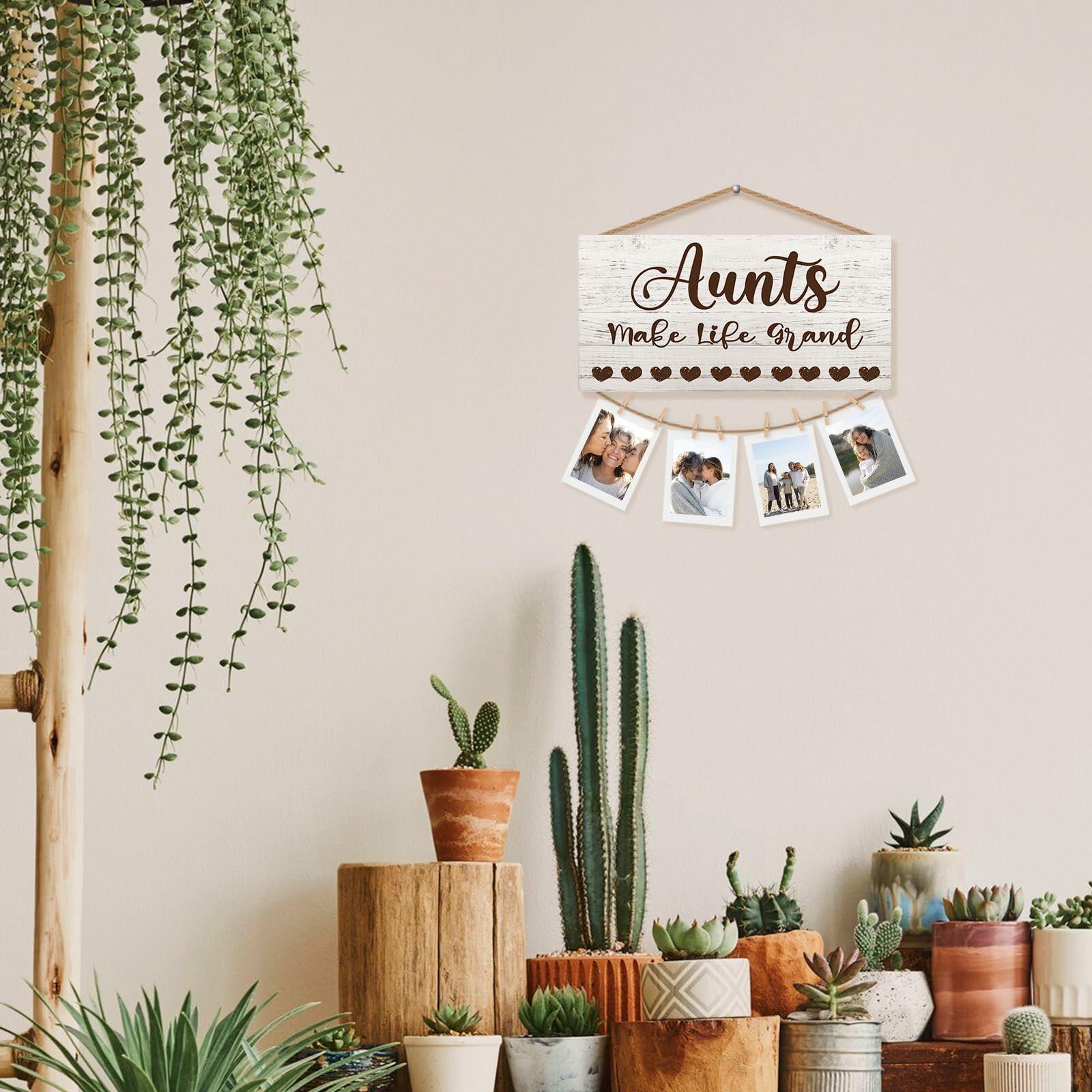 CGBHW Great Aunt Photo Frame Wall Hanging Gift 12x6 Black