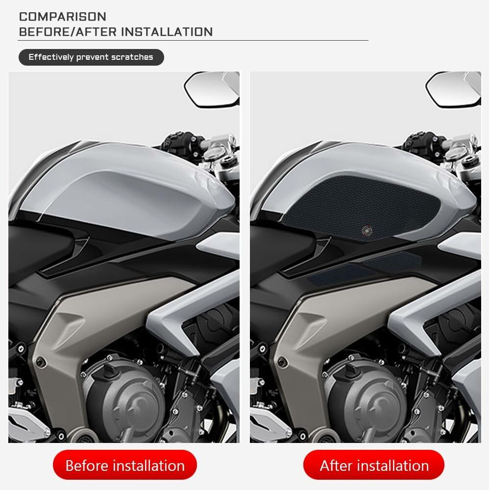 KATIE DEVI Triumph Daytona 660 Fuel Tank Pad Protector Black Sticker