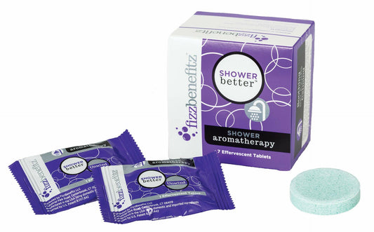 FizzBenefitz Aromatherapy Shower Bombs Unwinding Scent 7 Count Pack